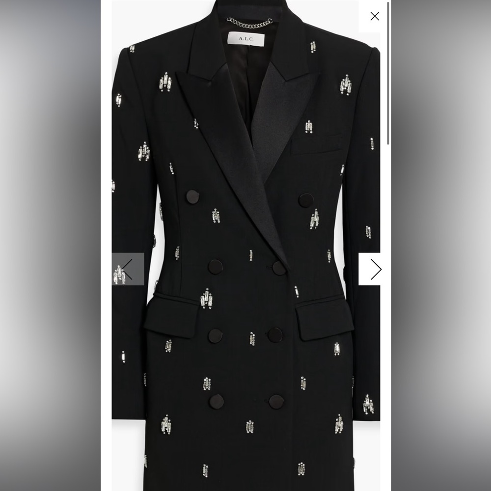 ALC Declan Embellished Tuxedo Dress - Picture 5 of 7